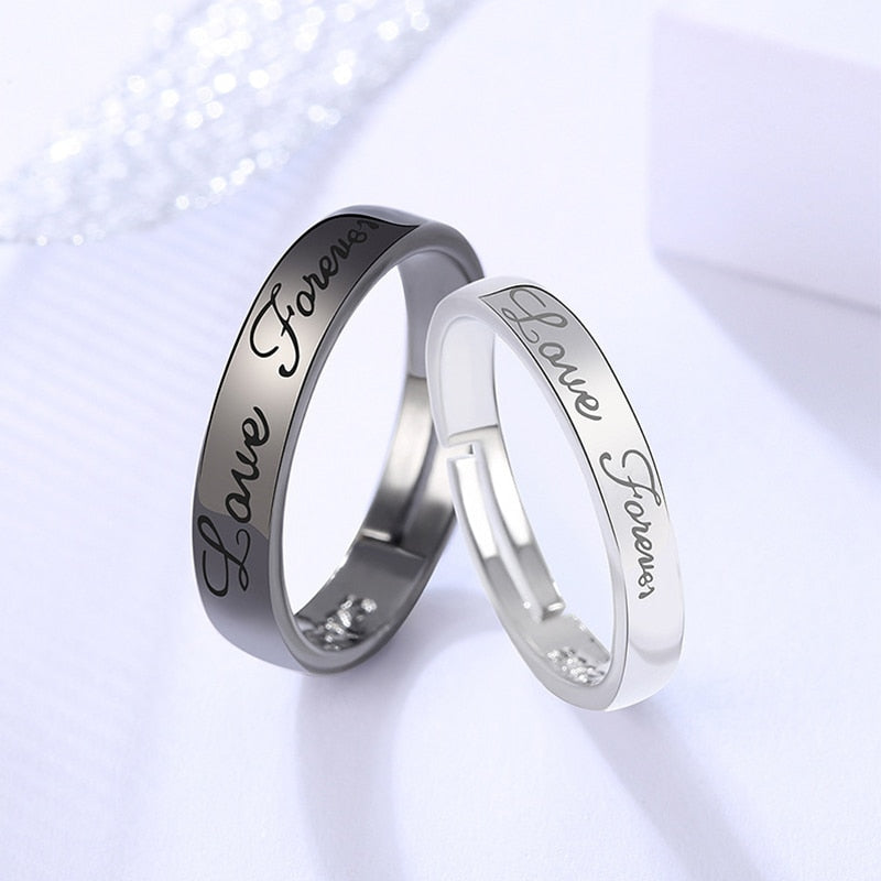 BFF Rings™ Black & White Promise Rings