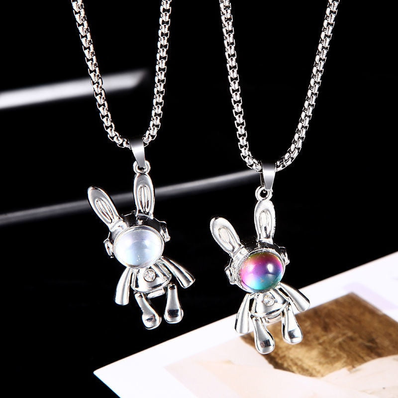 BFF Rings™ Astronaut Heart Necklaces