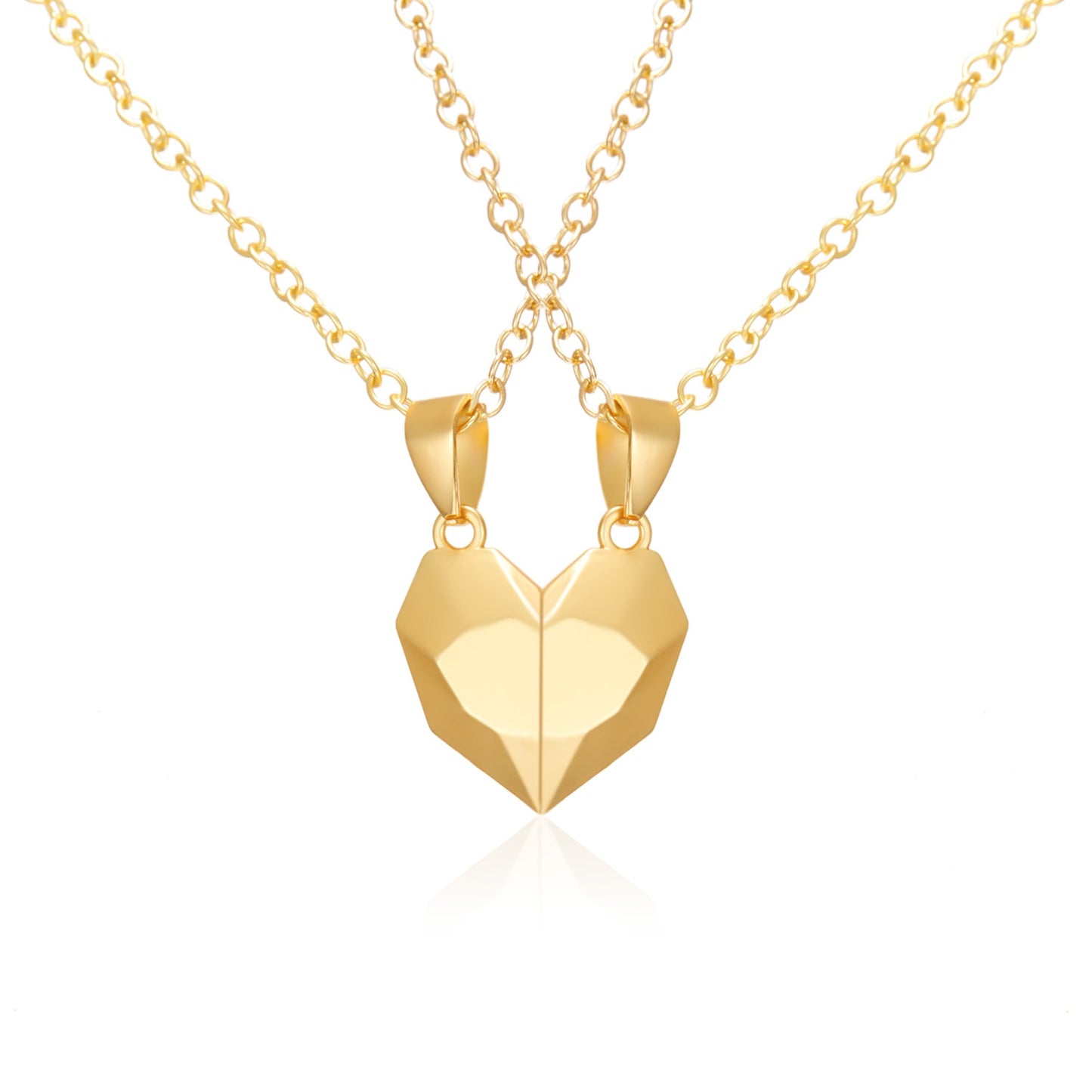 BFF Rings™ Gold Heart Pendant Necklace