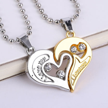 BFF Rings™ "I Love You" Heart Necklaces