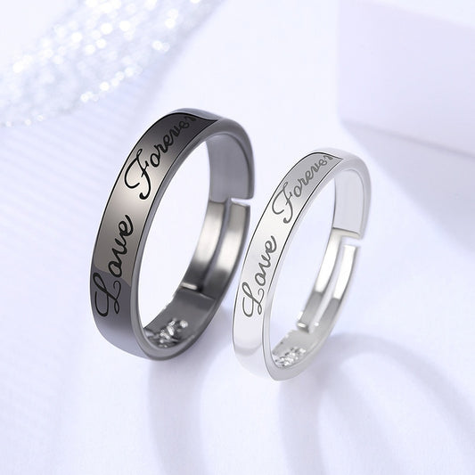 BFF Rings™ Black & White Promise Rings