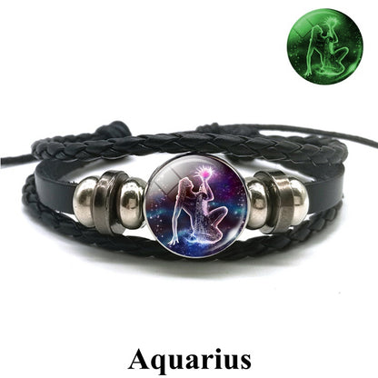 BFF Rings™ Glowing Zodiac Charm Bracelet