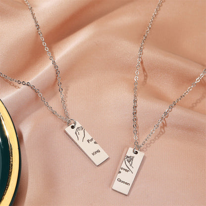 BFF Rings™ Forever King & Queen Necklaces