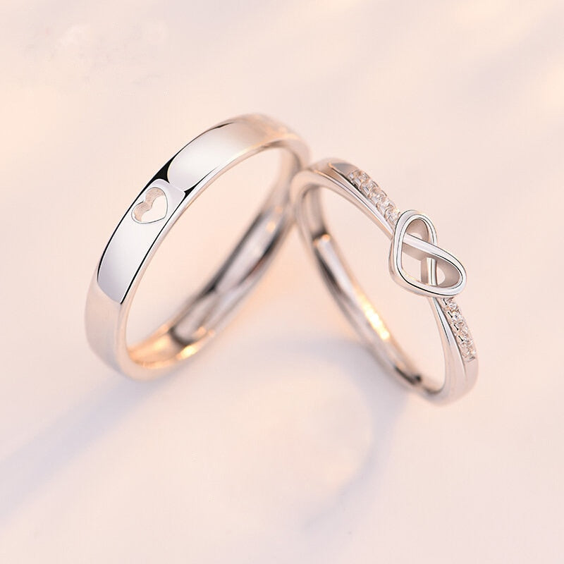 best friend infinity ring set RING SIZE : adjustable(size 5 - 9US)COLOR :  gold, silver, pinkgold(3 colors)MA… | Colar para amigas, Acessórios,  Acessórios divertidos
